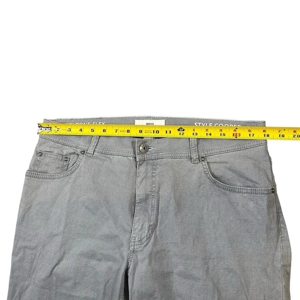 Brax Jeans Men's FITS 36x32 Gray 5‎ Pocket Cooper Tri Tone Flex Gray